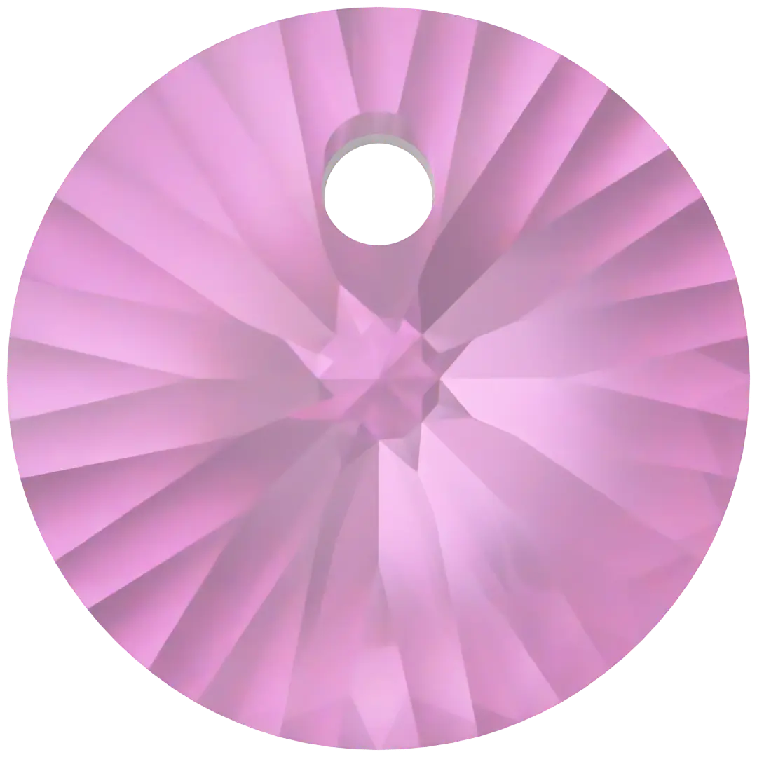 Serinity Pendants Round Cut (6428) Dark Rose - Bluestreak Crystals