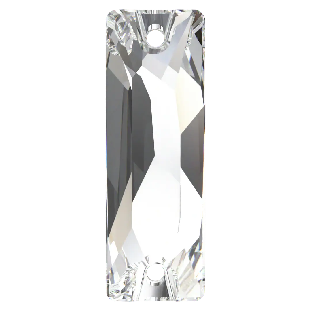 Swarovski Sew On Crystals Cosmic Baguette (3255) Crystal - Bluestreak Crystals