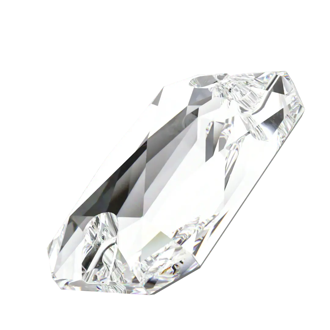 Swarovski Sew On Crystals Emerald Cut (3252) Crystal - Bluestreak Crystals