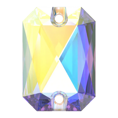 Serinity Sew On Crystals Emerald Cut (3252) Crystal AB - Bluestreak Crystals