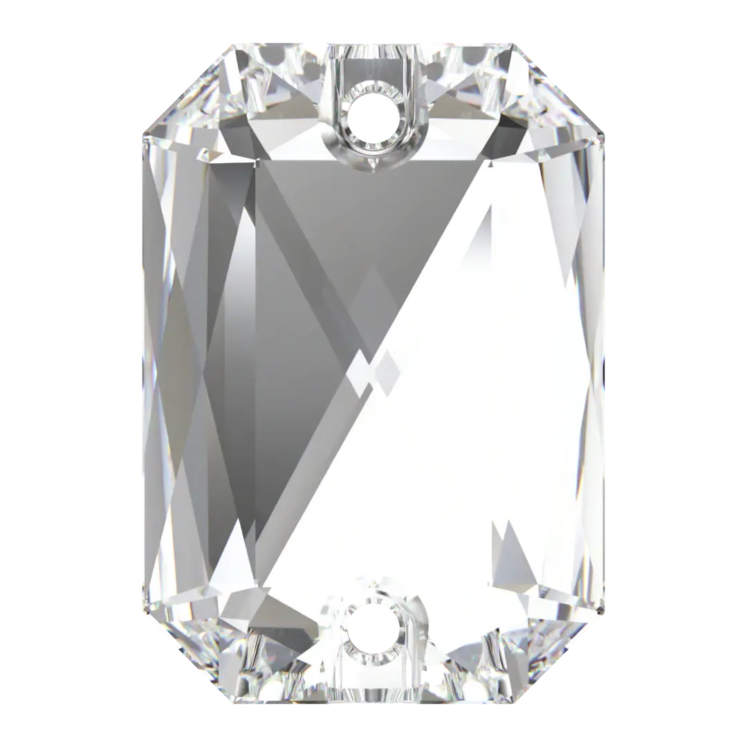 Swarovski Sew On Crystals Emerald Cut (3252) Crystal - Bluestreak Crystals