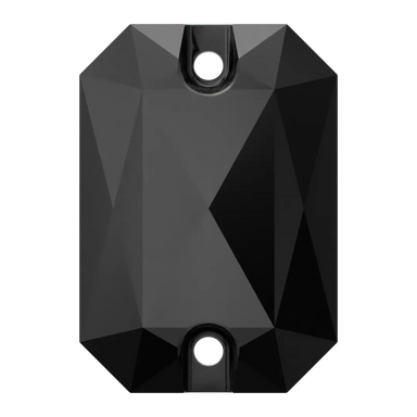 Serinity Sew On Crystals Emerald Cut (3252) Jet UNFOILED - Bluestreak Crystals