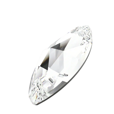 Swarovski Sew On Crystals Navette (3223) Crystal - Bluestreak Crystals