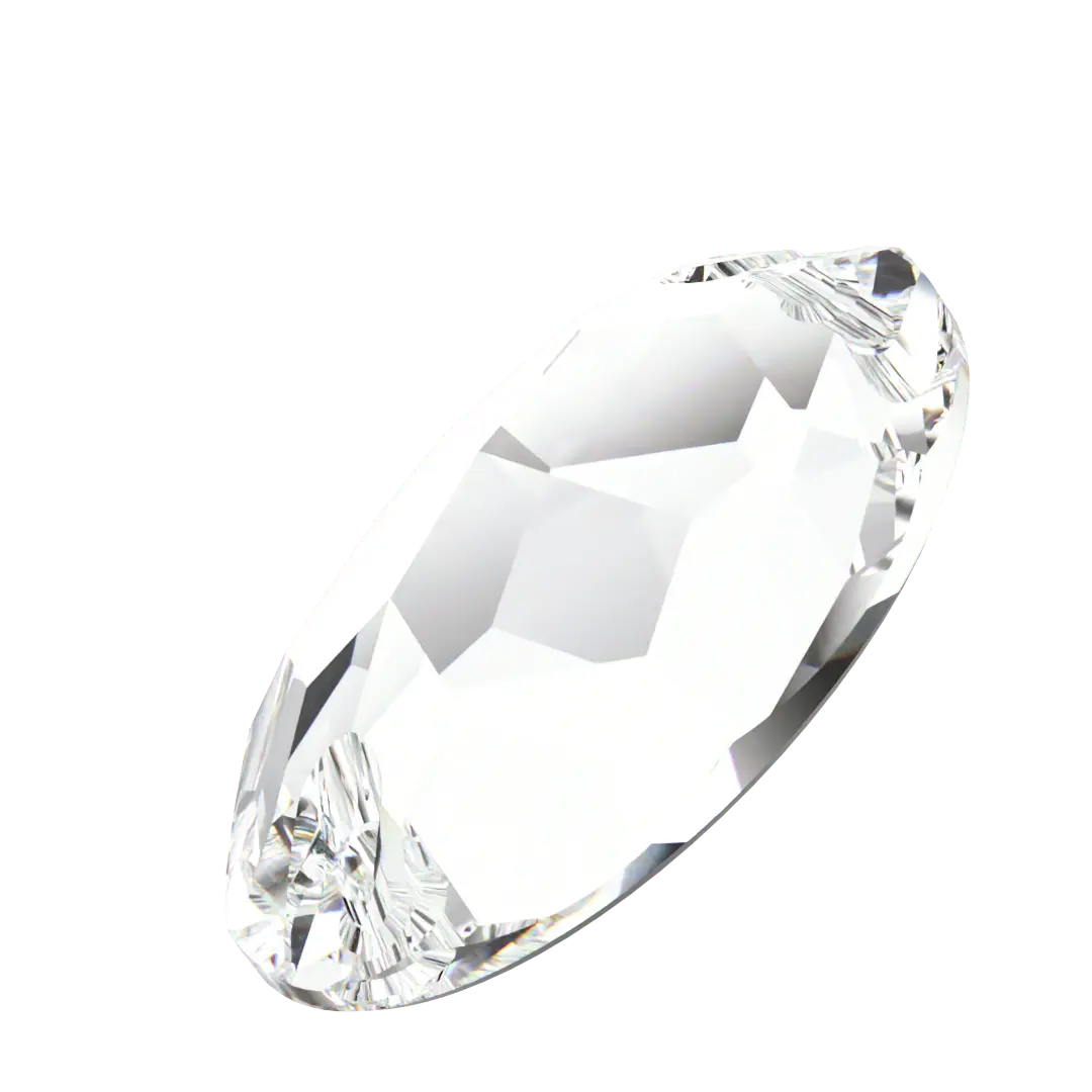 Swarovski Sew On Crystals Oval (3210) Crystal - Bluestreak Crystals