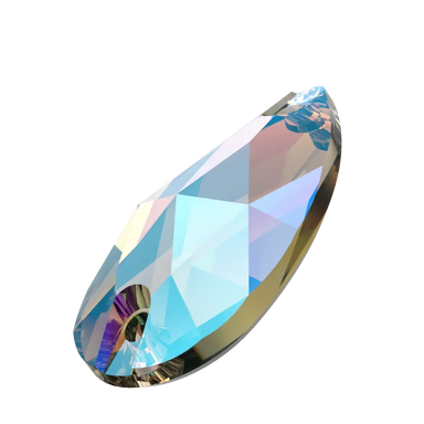 Swarovski Sew On Crystals Peardrop (3230) Black Diamond Shimmer - Bluestreak Crystals