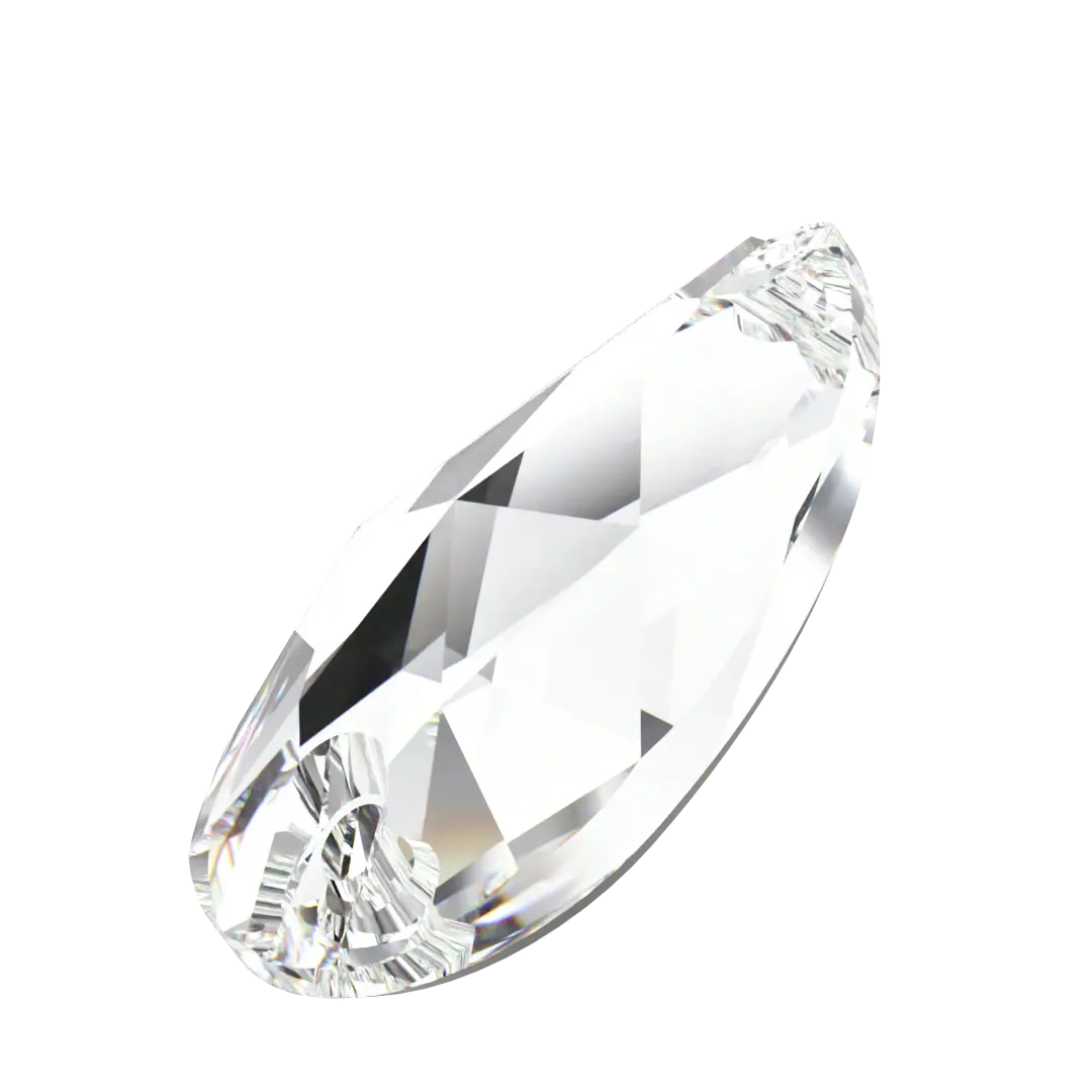 Swarovski Sew On Crystals Peardrop (3230) Crystal - Bluestreak Crystals