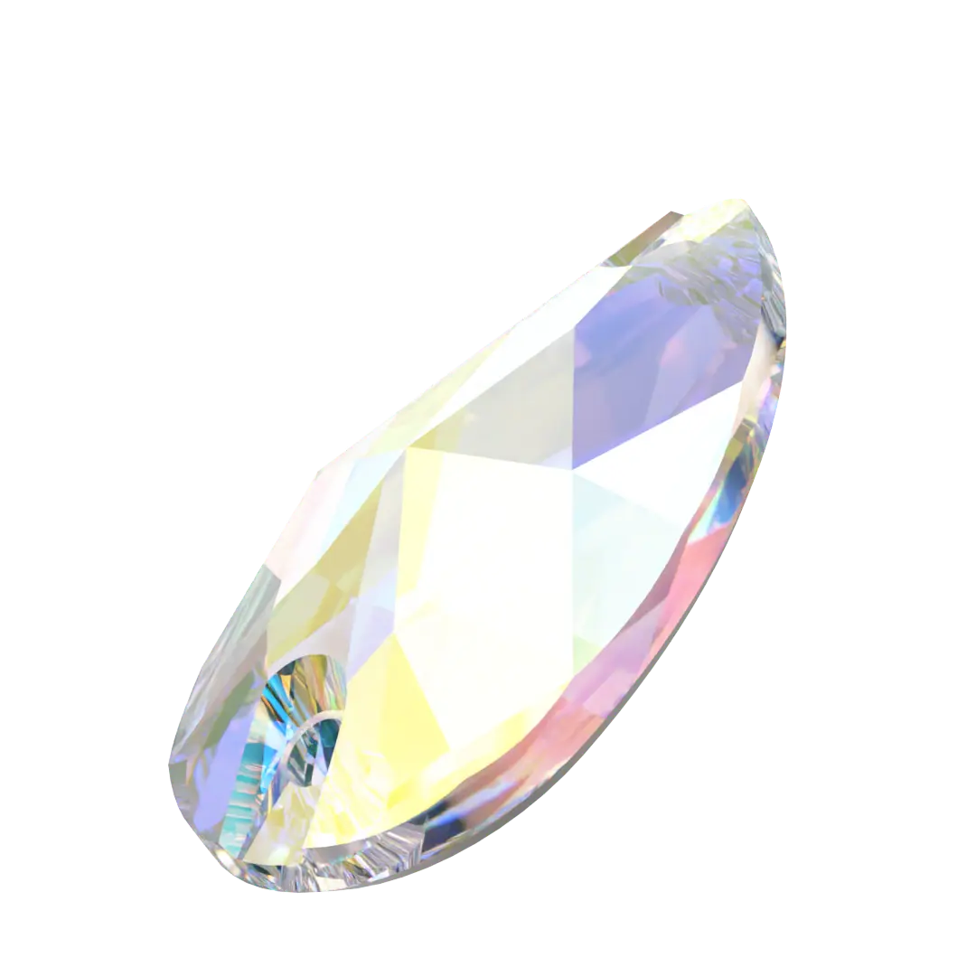 Swarovski Sew On Crystals Peardrop (3230) Crystal AB - Bluestreak Crystals