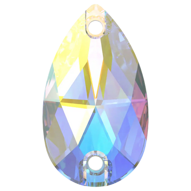 Swarovski Sew On Crystals Peardrop (3230) Crystal AB - Bluestreak Crystals