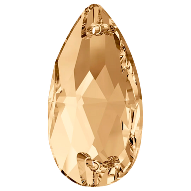 Swarovski Sew On Crystals Peardrop (3230) Crystal Golden Shadow - Bluestreak Crystals
