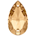 Swarovski Sew On Crystals Peardrop (3230) Crystal Golden Shadow - Bluestreak Crystals