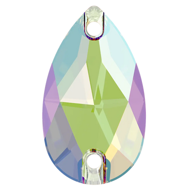 Swarovski Sew On Crystals Peardrop (3230) Erinite Shimmer - Bluestreak Crystals