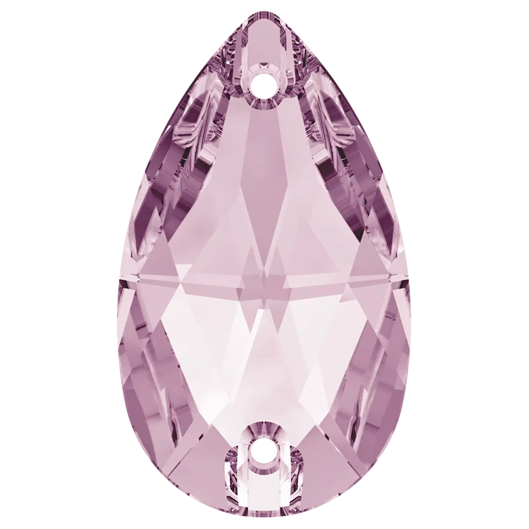 Swarovski Sew On Crystals Peardrop (3230) Light Amethyst - Bluestreak Crystals