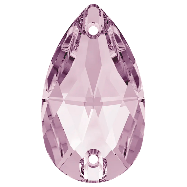 Swarovski Sew On Crystals Peardrop (3230) Light Amethyst - Bluestreak Crystals