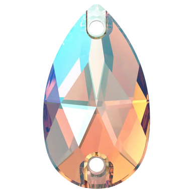 Swarovski Sew On Crystals Peardrop (3230) Light Colorado Topaz Shimmer - Bluestreak Crystals