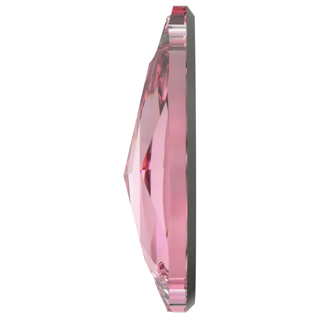Swarovski Sew On Crystals Peardrop (3230) Light Rose - Bluestreak Crystals