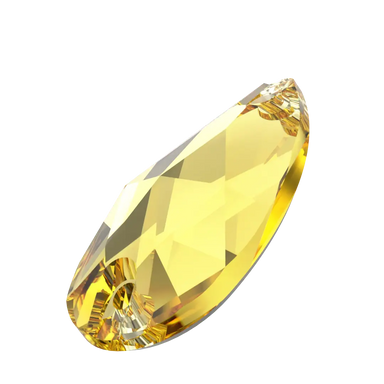 Swarovski Sew On Crystals Peardrop (3230) Light Topaz - Bluestreak Crystals