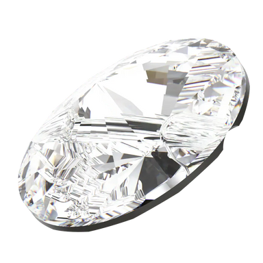 Swarovski Sew On Crystals Rivoli Button (3015) Crystal - Bluestreak Crystals