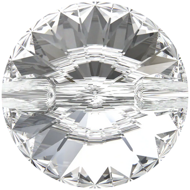 Swarovski Sew On Crystals Rivoli Button (3015) Crystal - Bluestreak Crystals