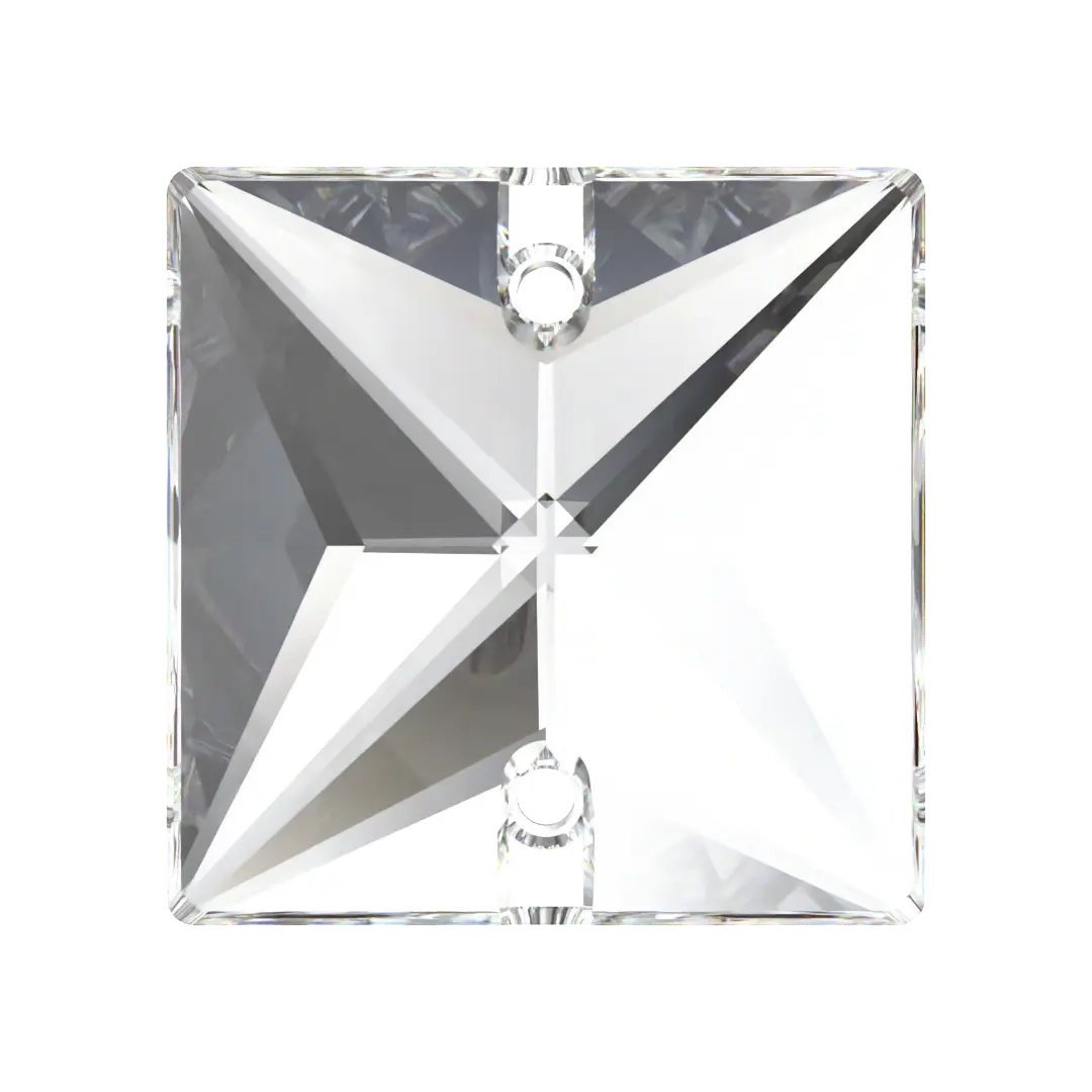 Swarovski Sew On Crystals Square (3240) Crystal - Bluestreak Crystals