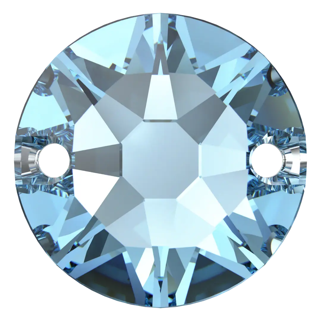 Swarovski Sew On Crystals Xirius (3288) Aquamarine - Bluestreak Crystals