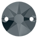 Swarovski Sew On Crystals Xirius (3288) Crystal Silver Night UNFOILED - Bluestreak Crystals