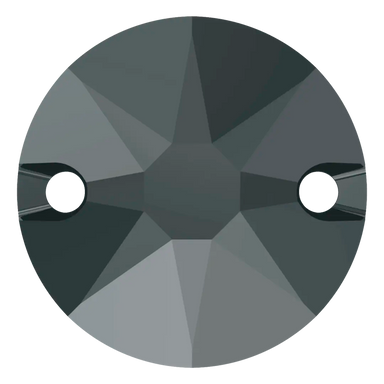 Swarovski Sew On Crystals Xirius (3288) Jet Hematite UNFOILED - Bluestreak Crystals