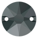 Swarovski Sew On Crystals Xirius (3288) Jet Hematite UNFOILED - Bluestreak Crystals