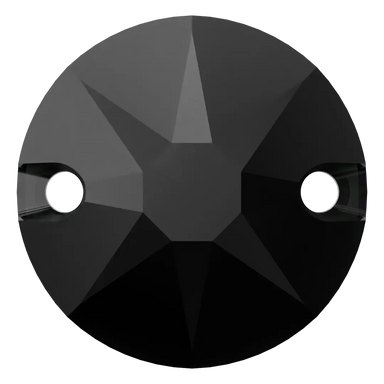 Swarovski Sew On Crystals Xirius (3288) Jet UNFOILED - Bluestreak Crystals