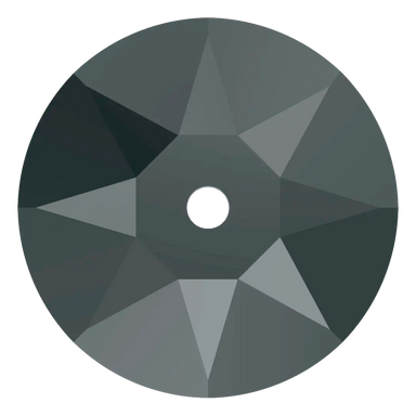 Swarovski Sew On Crystals Xirius Lochrose (3188) Jet Hematite UNFOILED - Bluestreak Crystals