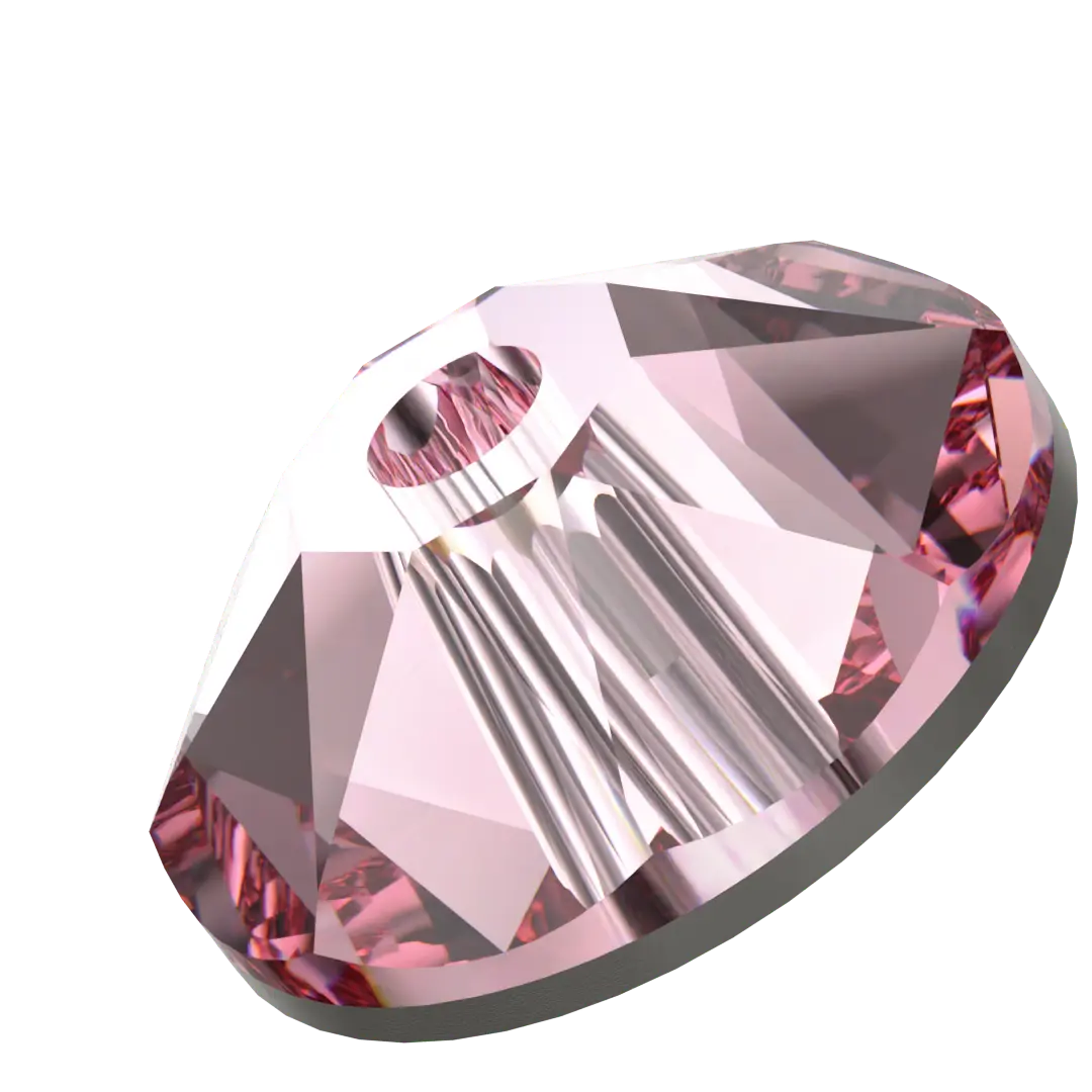 Swarovski Sew On Crystals Xirius Lochrose (3188) Light Rose - Bluestreak Crystals