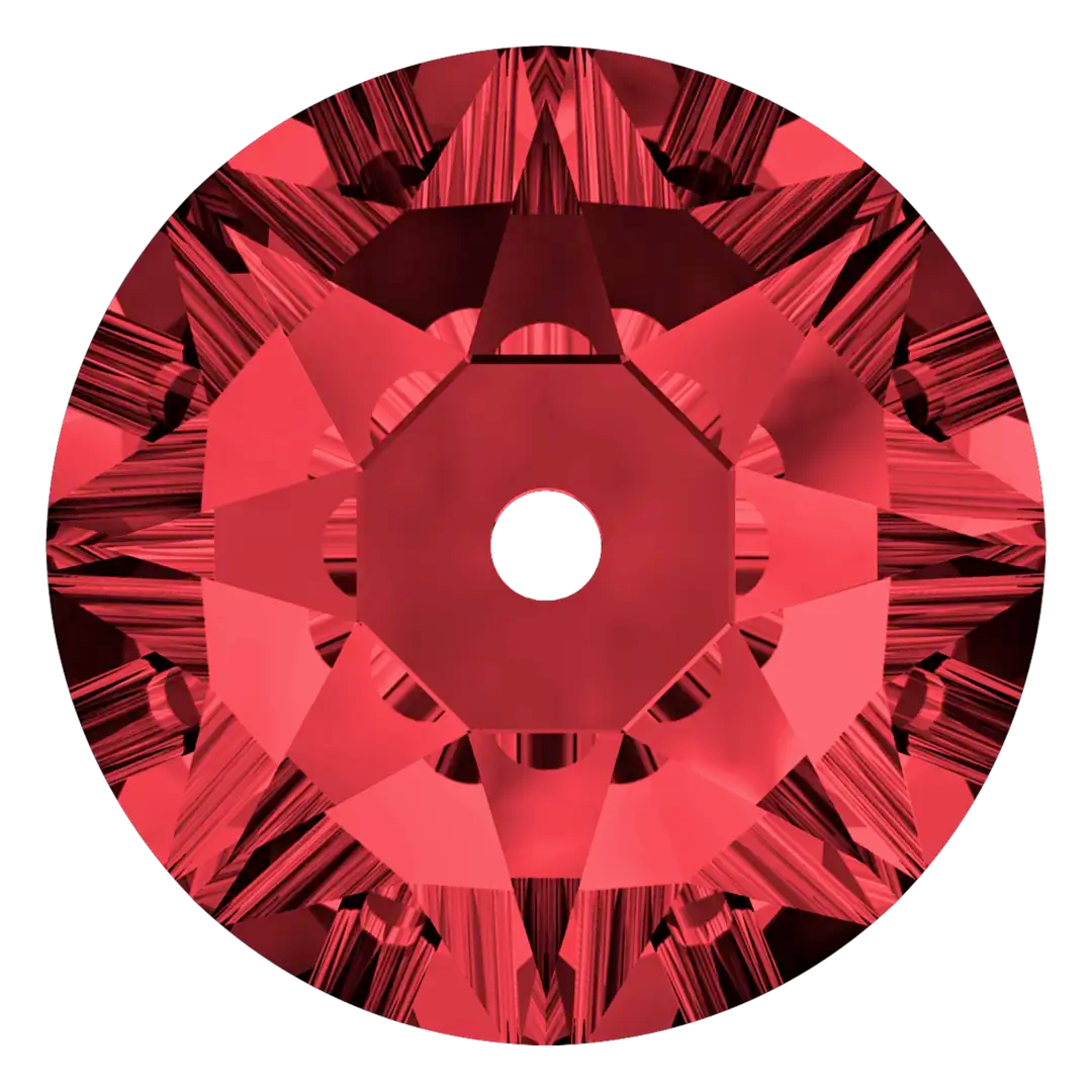 Swarovski Sew On Crystals Xirius Lochrose (3188) Scarlet - Bluestreak Crystals