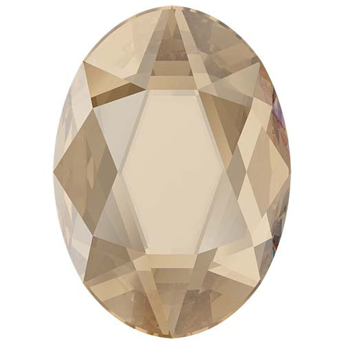 Serinity Hotfix Flat Back Crystals  Oval (2603) Crystal Golden Shadow