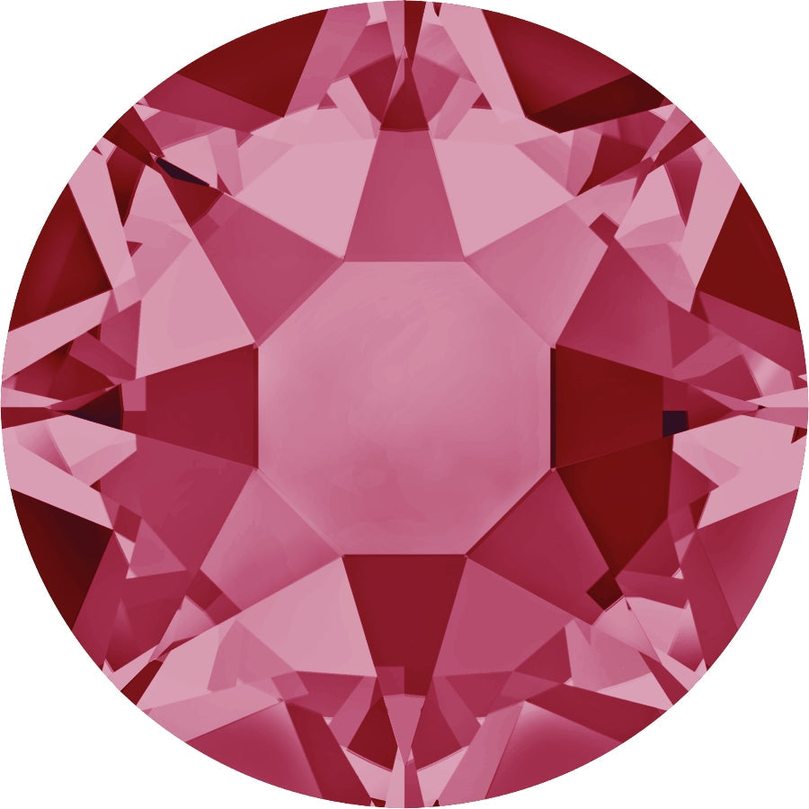 Serinity Hotfix Flat Back Crystals (2000, 2038 & 2078) Indian Pink