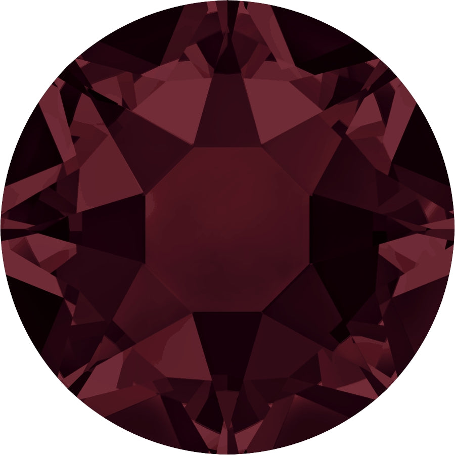 Serinity Hotfix Flat Back Crystals (2000, 2038 & 2078) Burgundy