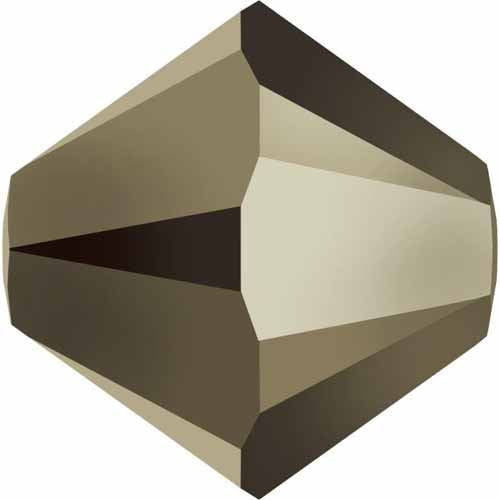 Serinity Crystal Beads Bicone (5328) Crystal Metallic Light Gold 2X