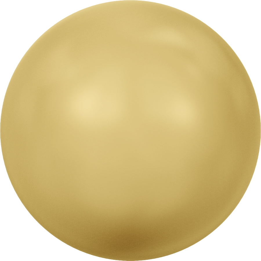 Serinity Pearls Round No Hole (5809) Crystal Gold