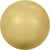 Serinity Pearls Round No Hole (5809) Crystal Gold