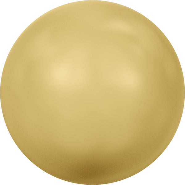 Serinity Pearls Round No Hole (5809) Crystal Gold