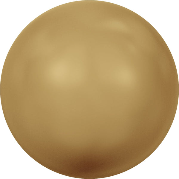 Serinity Pearls Round No Hole (5809) Crystal Bright Gold