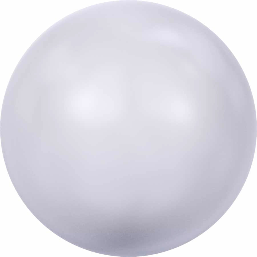 Serinity Pearls Round Half Drilled (5818) Crystal Lavender