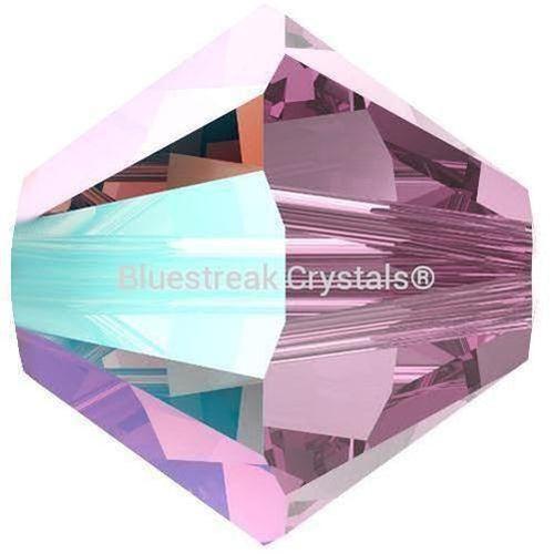 Serinity Crystal Beads Bicone (5328) Light Amethyst Shimmer-Serinity Beads-3mm - Pack of 25-Bluestreak Crystals