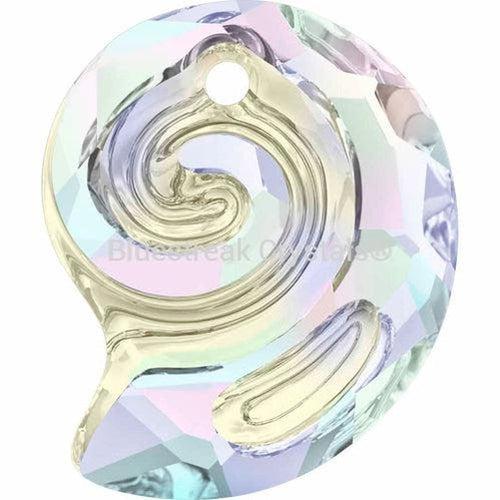 Serinity Pendants Twist Shell (6731) Crystal AB-Serinity Pendants-14mm - Pack of 1-Bluestreak Crystals