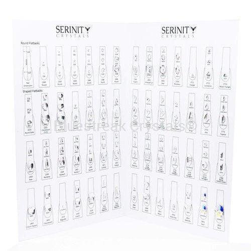 Serinity Rhinestones Nail Art Chart-Serinity Crystal Charts-Bluestreak Crystals