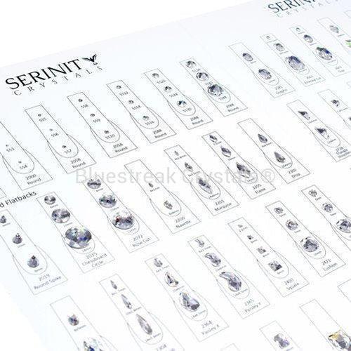 Serinity Rhinestones Nail Art Chart-Serinity Crystal Charts-Bluestreak Crystals